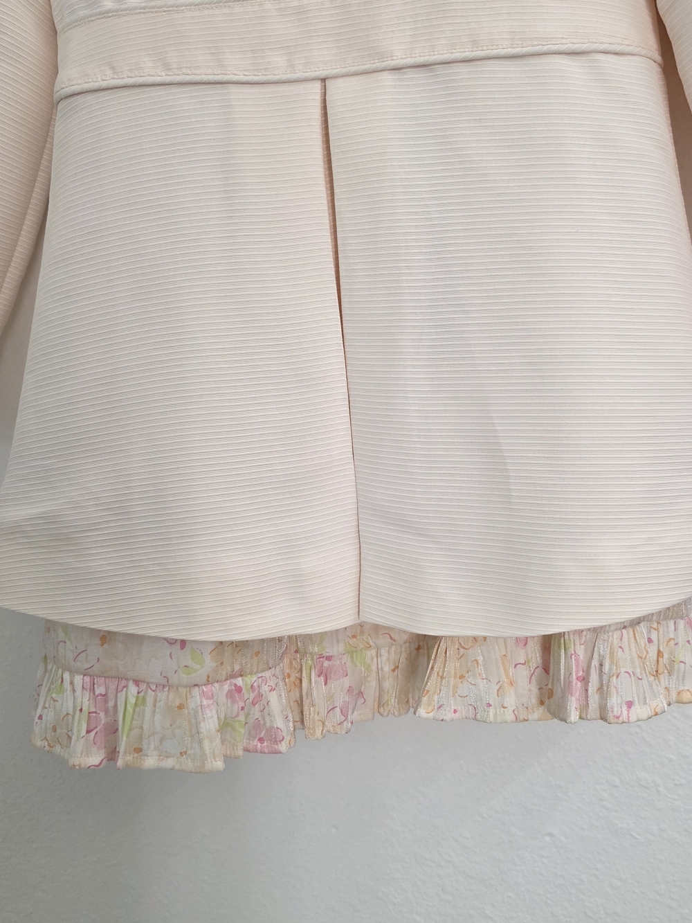 Catherine Malandrino Girls Pink Coat Dress Set Spring Floral Formal Outfit Sz 7 - Picture 9 of 11